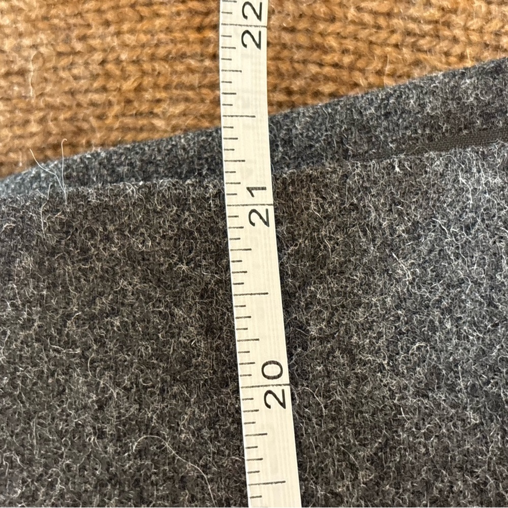 J. Crew Dark Gray Wool Lined Pencil Skirt 8 - Picture 5 of 5